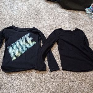 2 long sleeve girls shirts
